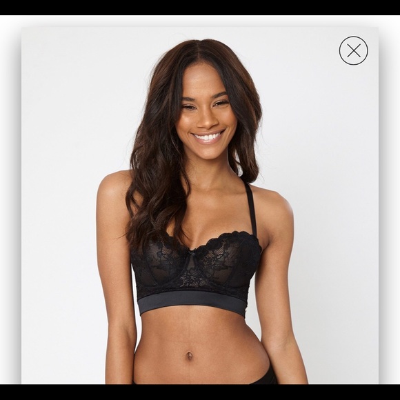 Attollo EMELIE LONGLINE BRA BLACK - Picture 2 of 5